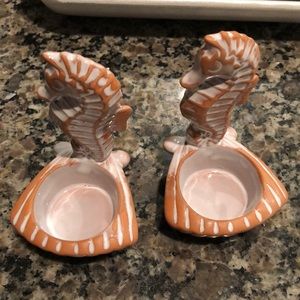 Two Candle votive seahorse votives